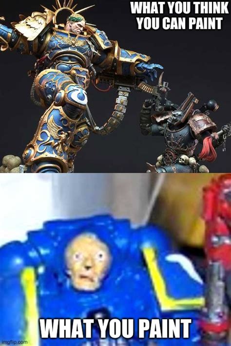 warhammer 40k paint meme